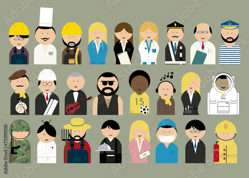 People different professions