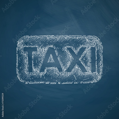 taxi icon Fototapete
