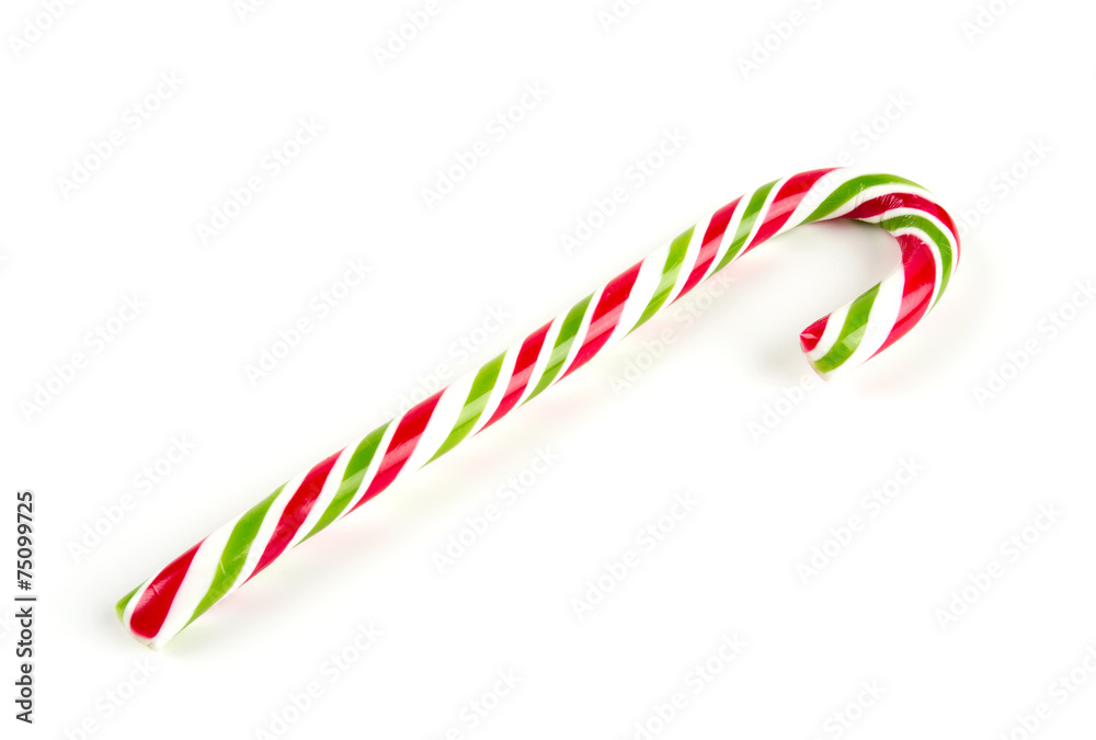 Fototapeta premium christmas lollipop isolated on white