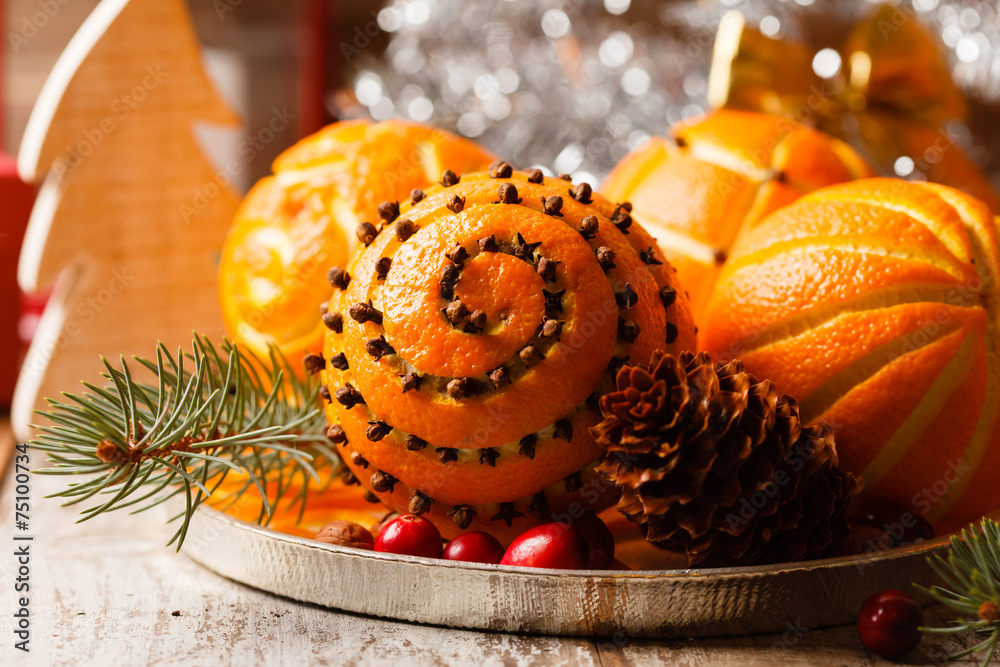 Fototapeta premium Christmas oranges