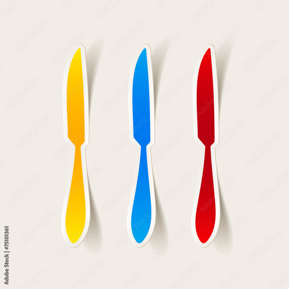 realistic design element: knife