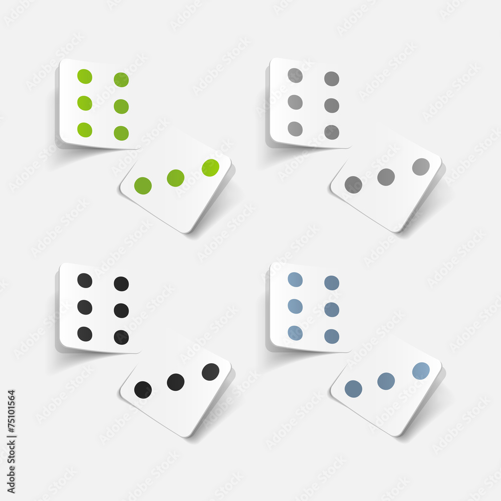 realistic design element: dice realistic design element: dice
