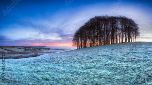 Frosty English Landscape photo