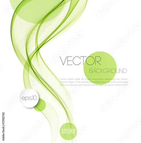 Abstract smoky waves  background. Template brochure design