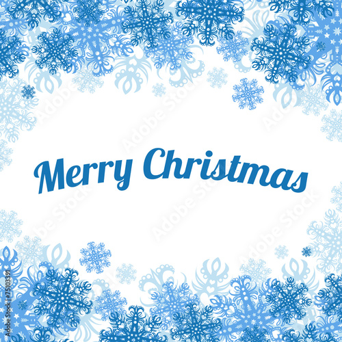 Snowflake Christmas Background Vector Material