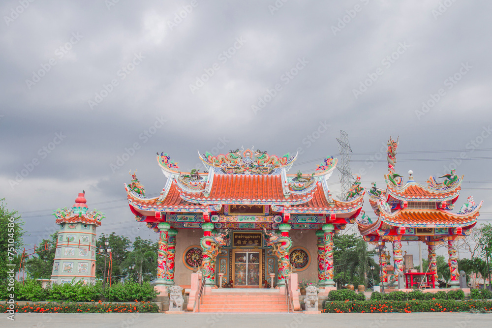 Naklejka premium chinese temple