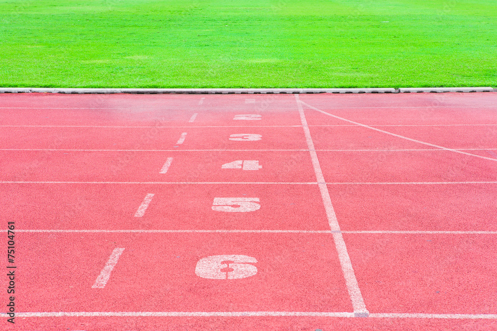 Fototapeta premium running track