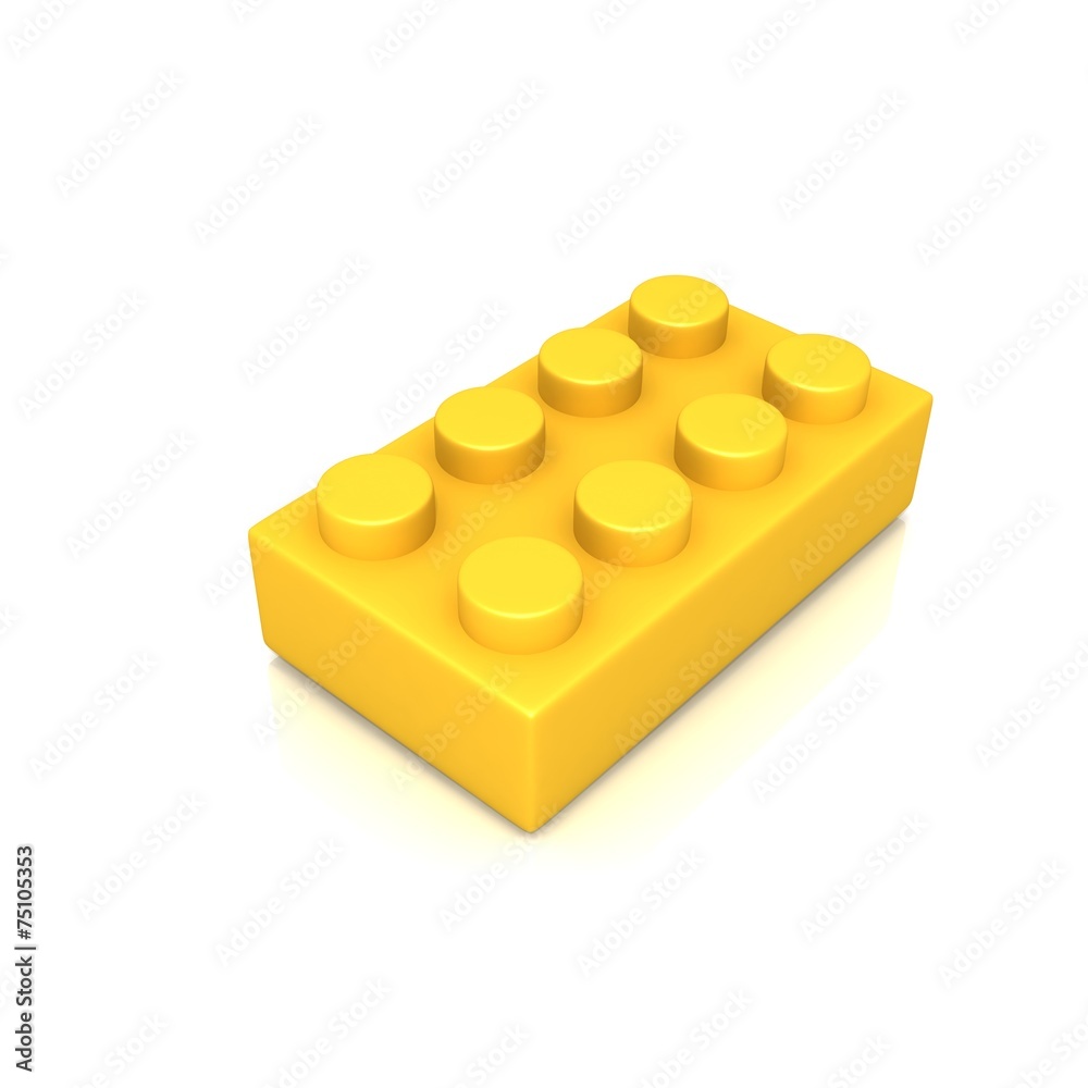 Plastic building blocks 3d illustration Plastic building blocks 3d illustration