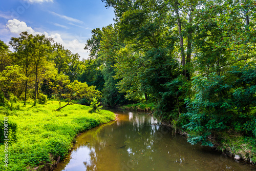 View of Codorus Creek  in York County  Pennsylvania.