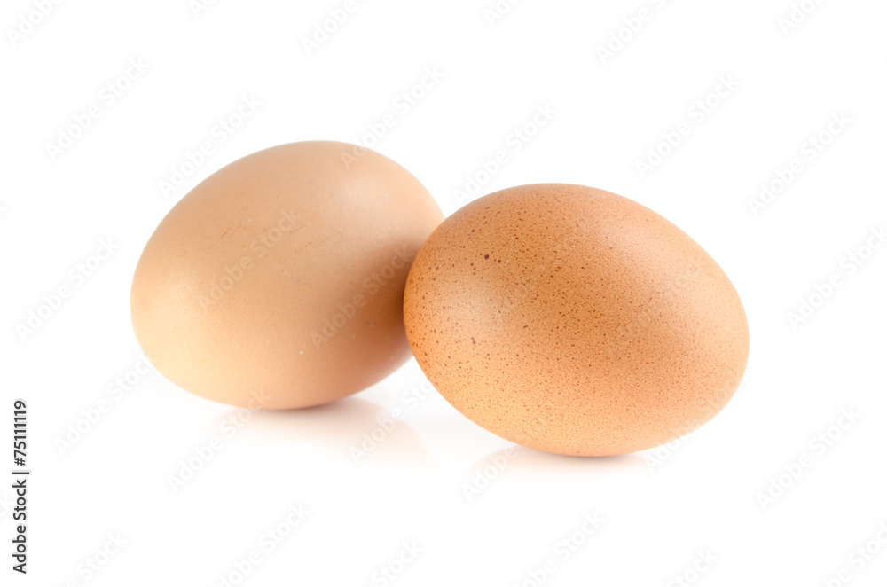 eggs isolated on white and gray background eggs isolated on white and gray background