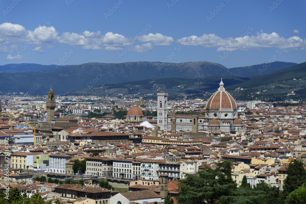 Florence Panorama: Santa Maria del Fiore - Florence, Italy