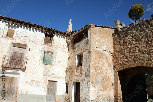 Fototapeta Naklejka Na Ścianę i Meble -  Manzanera village, Javalambre mountains,Teruel,Aragon,Spain