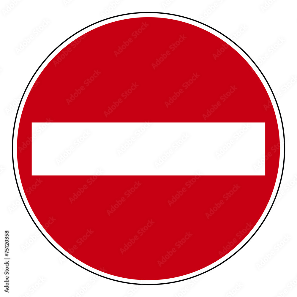 Circle road sign Circle road sign