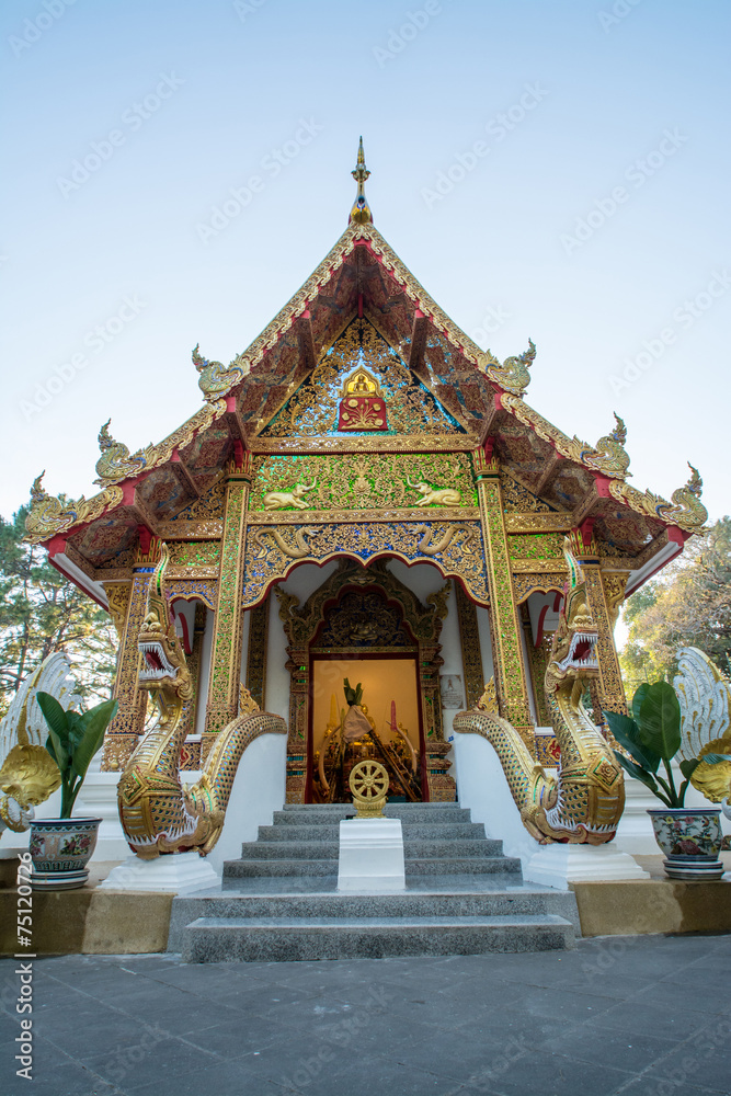 Wat Phra That Doi Tung, Chiang Rai, Thailand. Wat Phra That Doi Tung, Chiang Rai, Thailand.