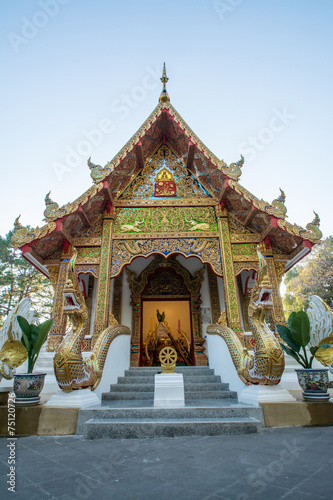 Wat Phra That Doi Tung, Chiang Rai, Thailand. © Suwatchai