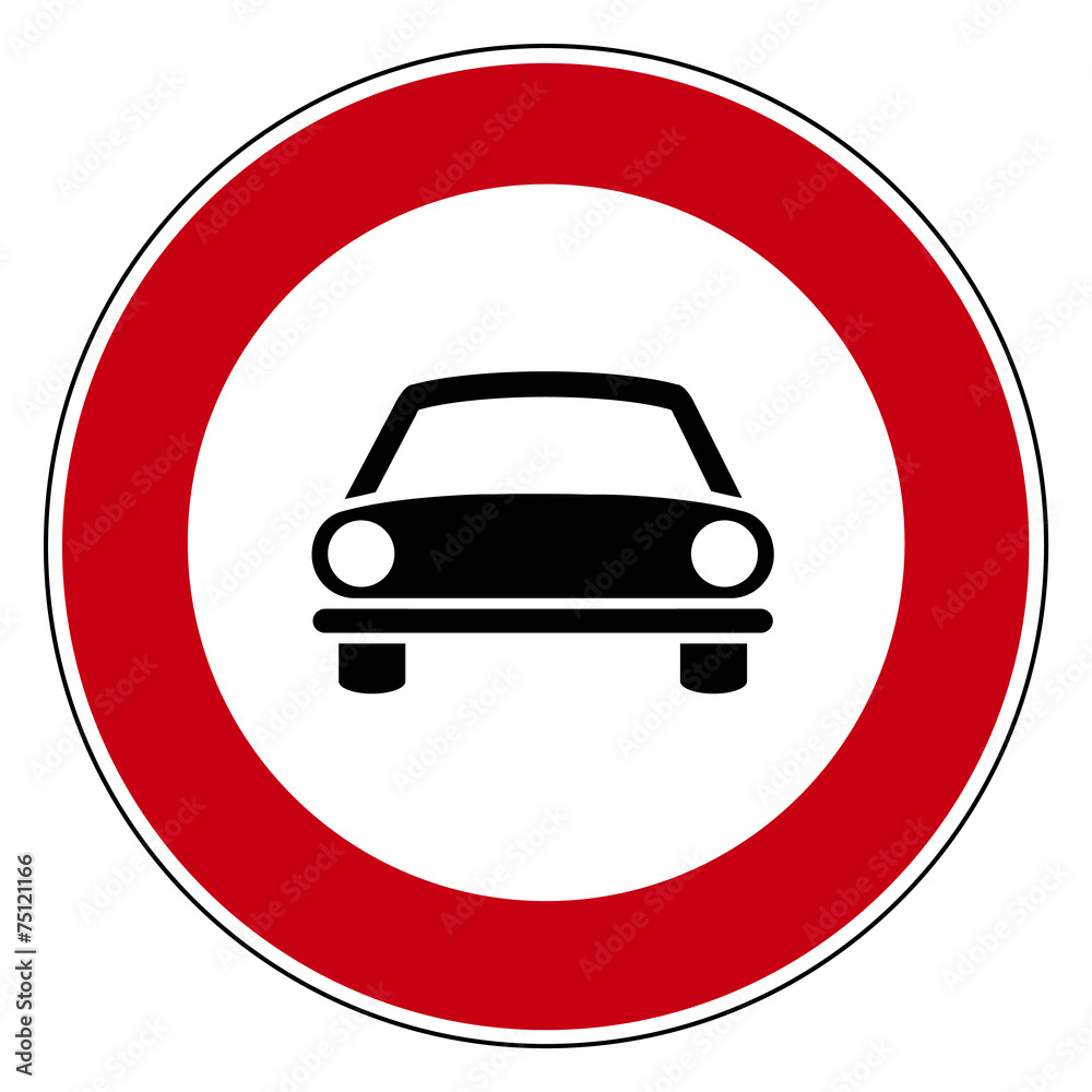 Circle road sign Circle road sign