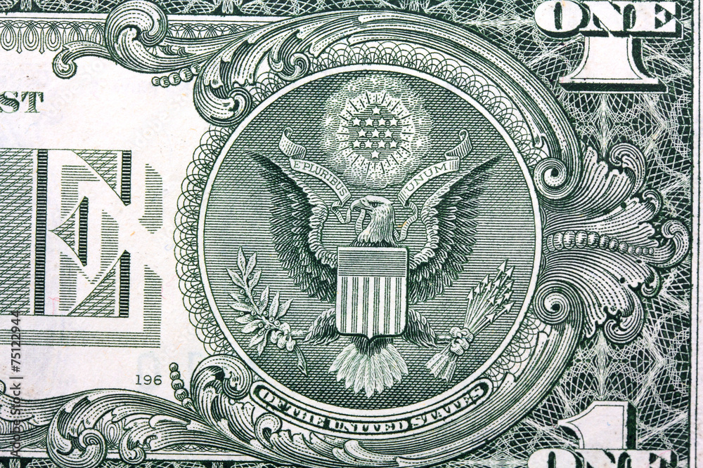 us dollar in macro shot.