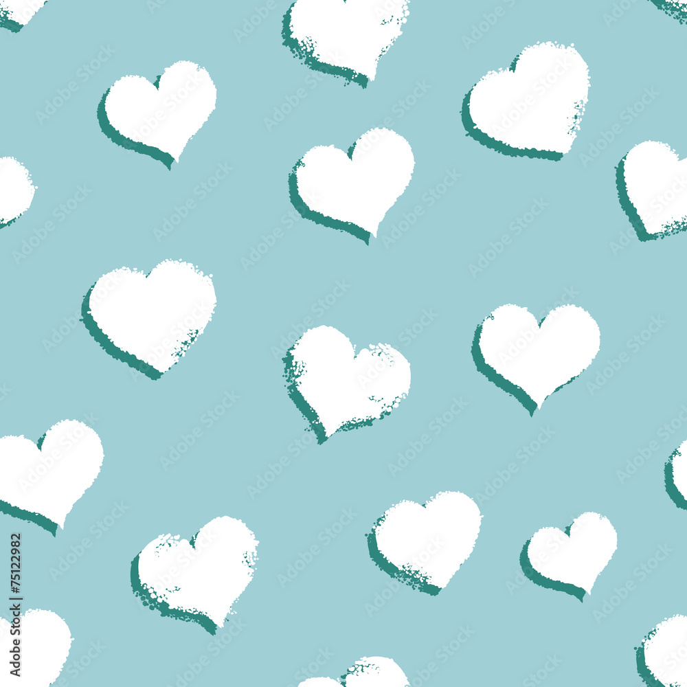 Vector Seamless Hearts Pattern Background Vector Seamless Hearts Pattern Background