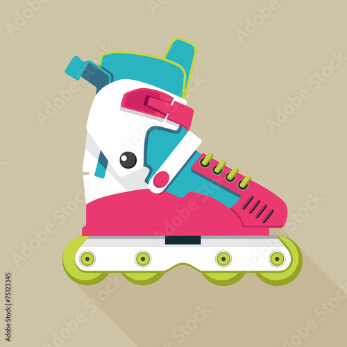 roller skates icon photo