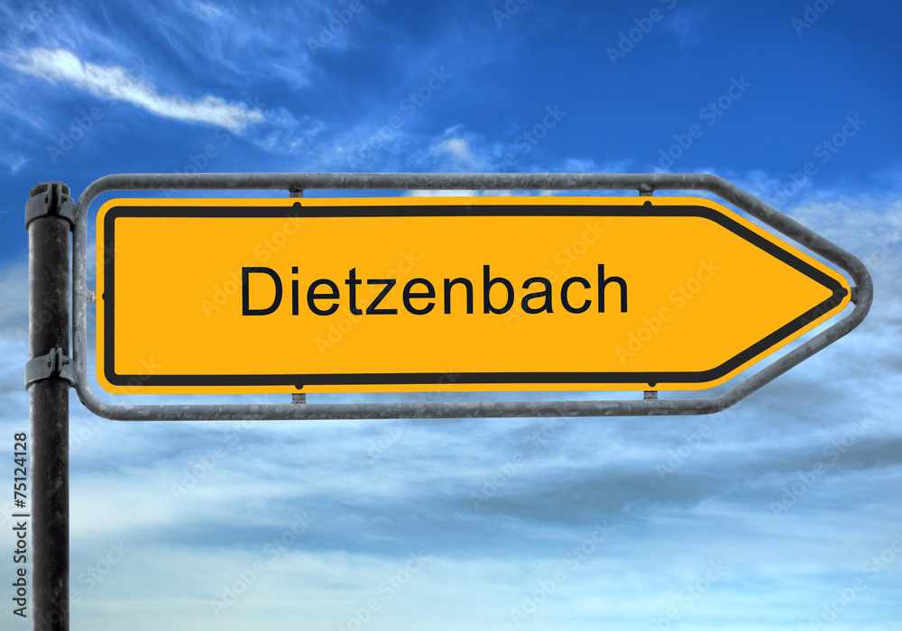 Obraz premium Strassenschild 26 - Dietzenbach