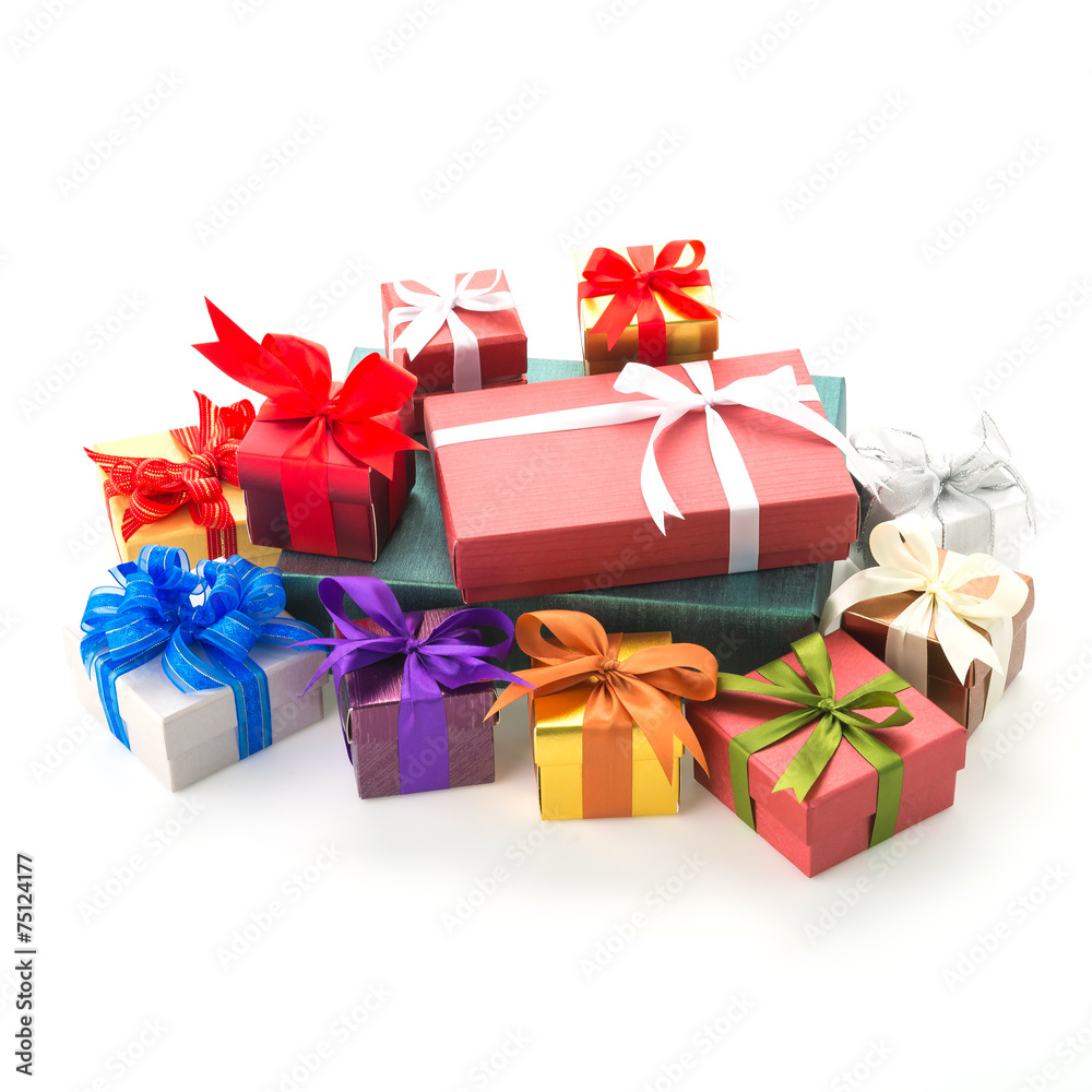 Obraz premium Gift box isolated on white