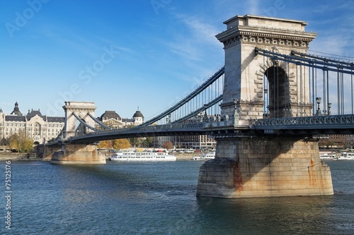 Szechenyi Chain Bridge in Budapest