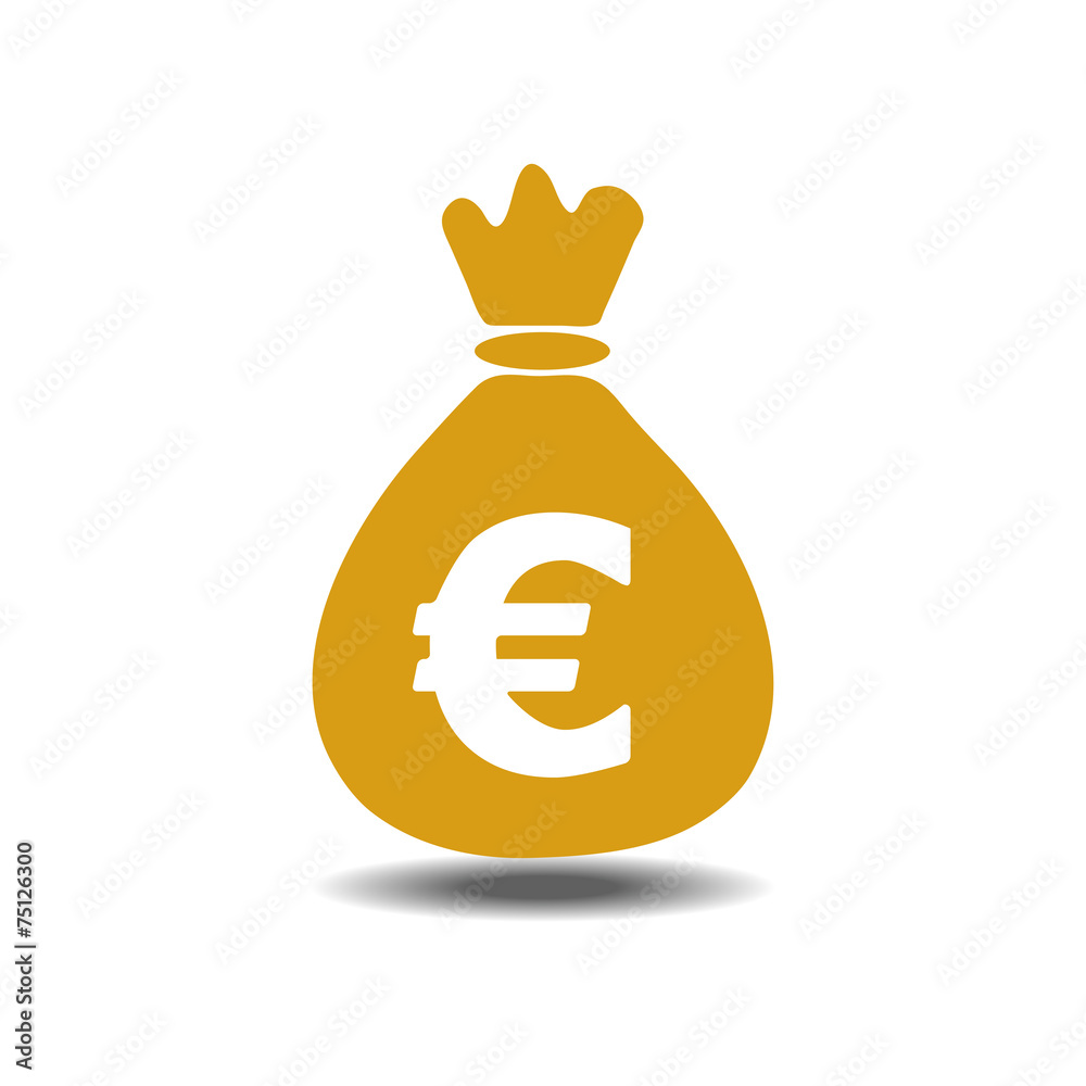 money bag euro icon