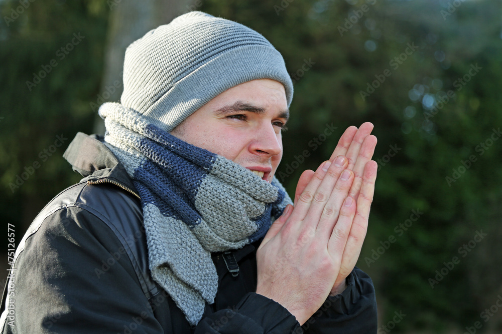 Hände reiben Stock Photo Adobe Stock