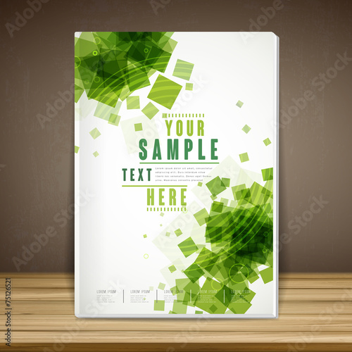 abstract book cover template design