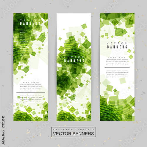 abstract banner template design