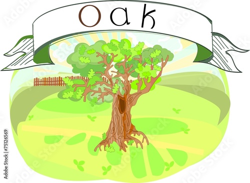 Oak-tree with title