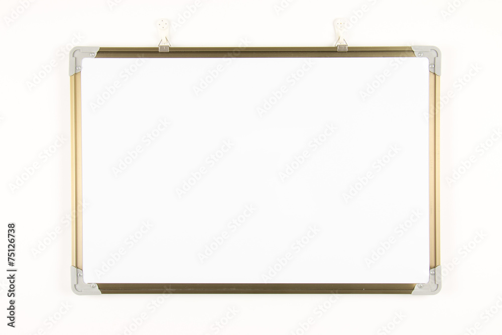 Empty whiteboard Empty whiteboard