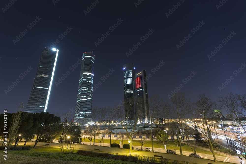 Rascacielos de la Castellana en Madrid