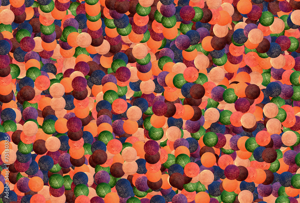 Many Christmas light balls Many Christmas light balls