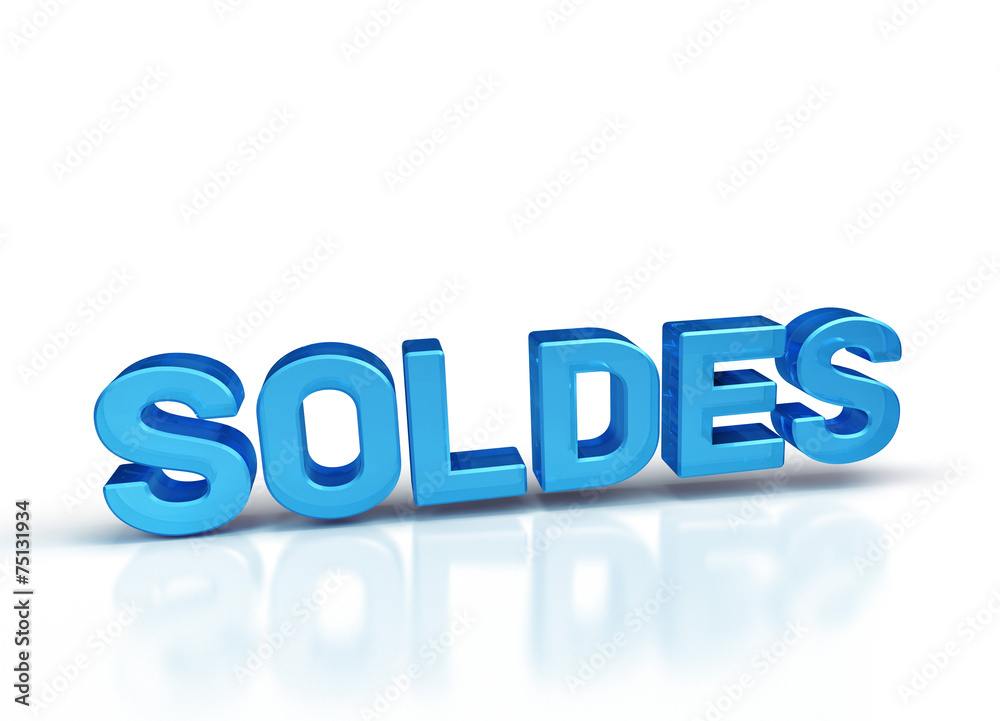 soldes texte 3D