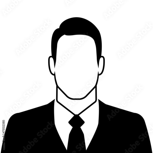 Businessman silhouette avatar profile picture