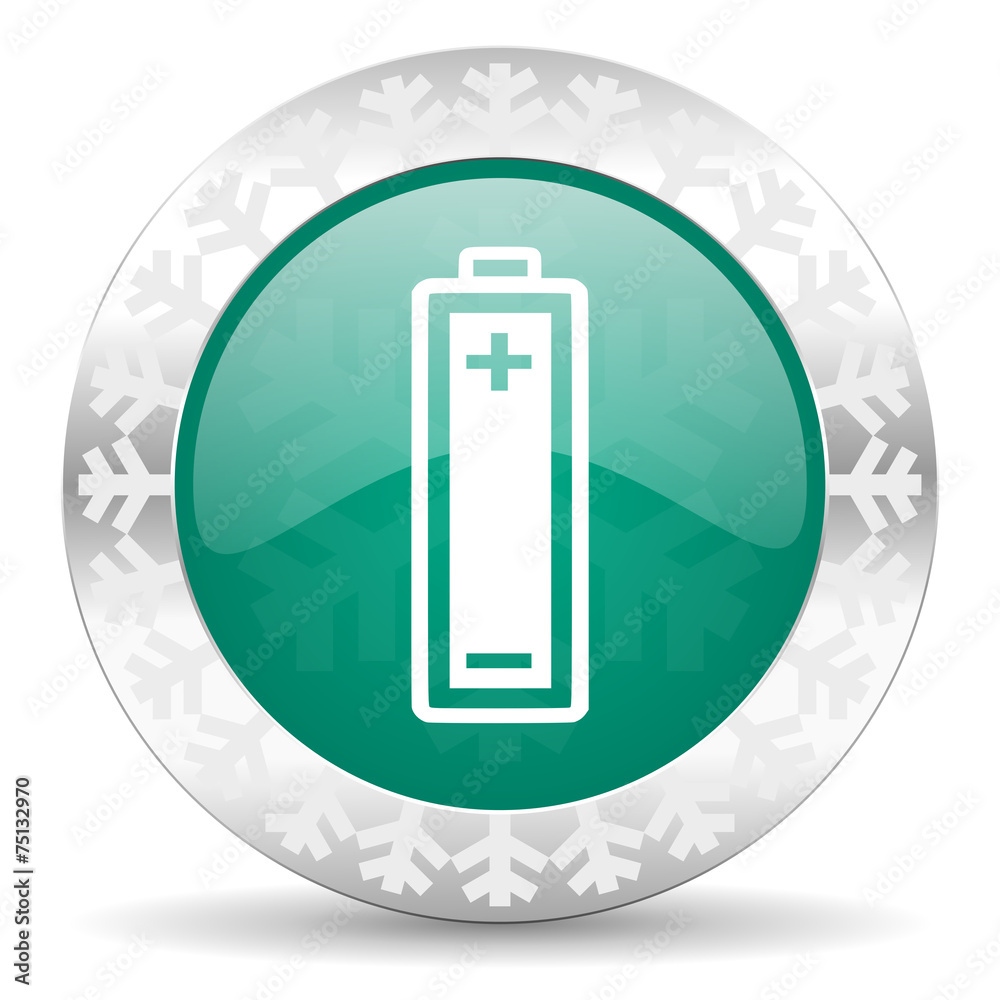 battery green icon, christmas button, power sign battery green icon, christmas button, power sign