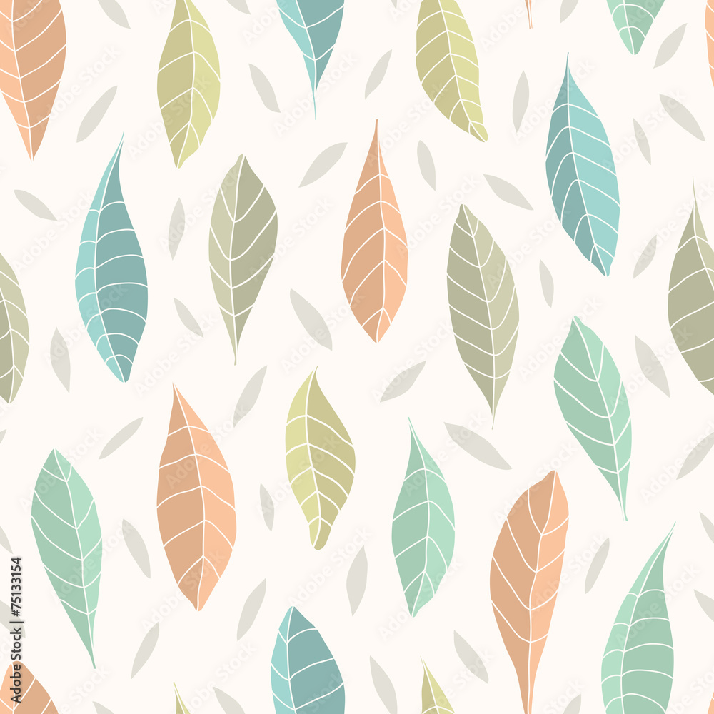 Seamless pattern with leaf Seamless pattern with leaf