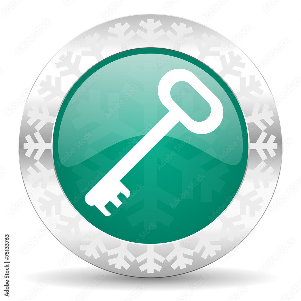 key green icon, christmas button, secure symbol key green icon, christmas button, secure symbol