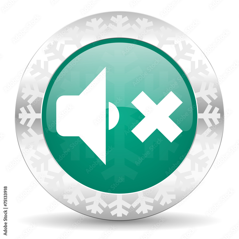 speaker volume green icon, christmas button, music sign speaker volume green icon, christmas button, music sign