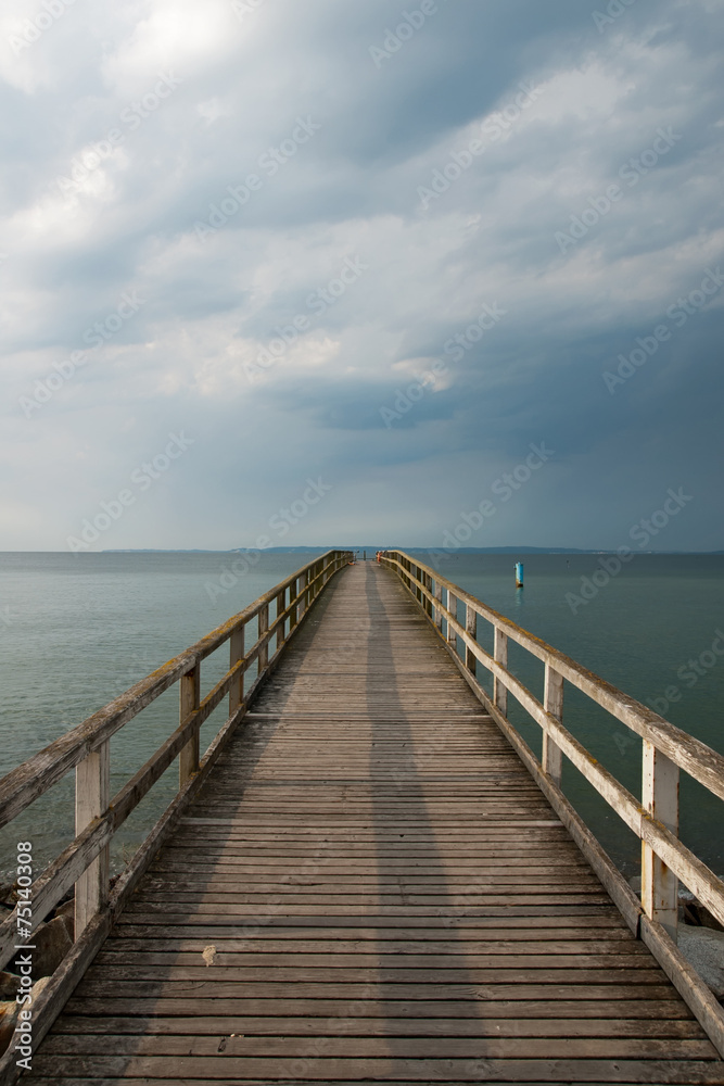 Seebrücke von Sassnitz, Rügen, Deutschland Seebrücke von Sassnitz, Rügen, Deutschland