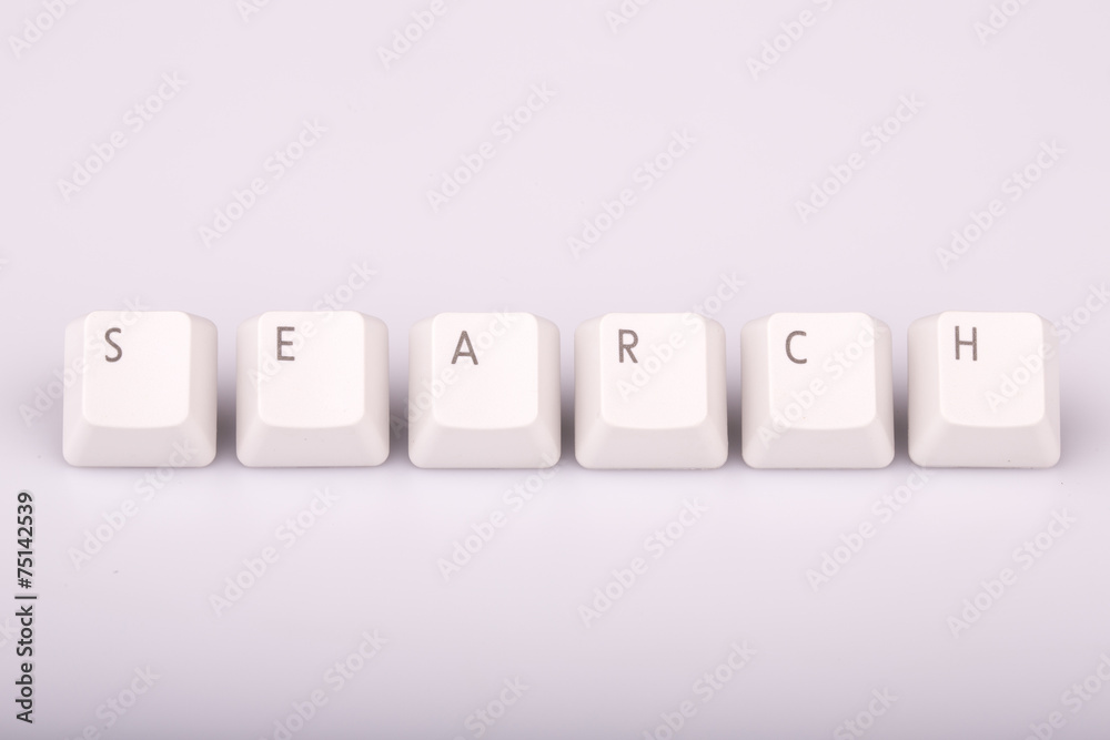 text search formed with computer keyboard keys on white backgrou text search formed with computer keyboard keys on white backgrou