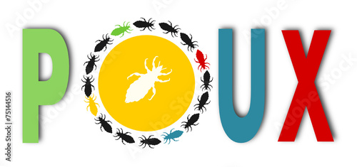 logo poux coloré