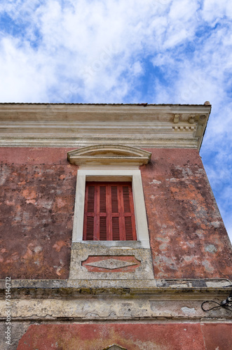 Architectural detail in Gaios village, Paxoi island, Greece © kokixx