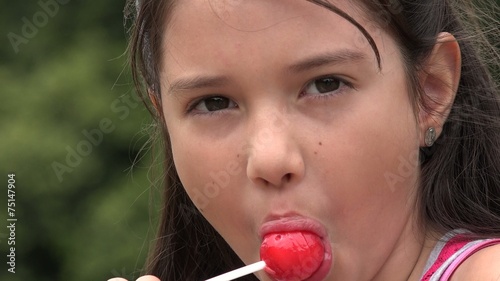 Girl Eating Candy, Sweets, Sugar