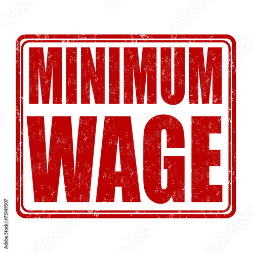 Minimum wage stamp