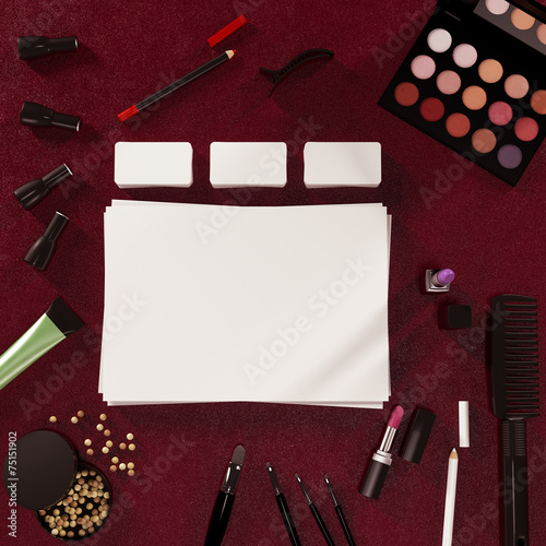 Mock up business template. Toiletry. High resolution 3d render.