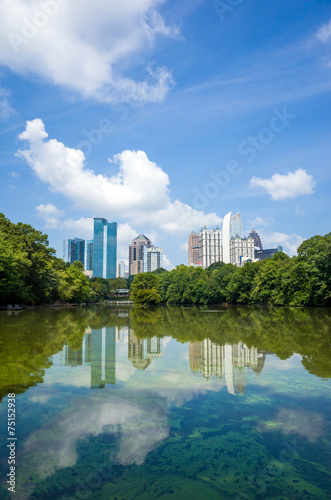 Skyline and reflections of midtown Atlanta, Georgia © f11photo