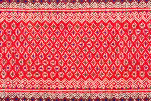 Thai sarong pattern. © nuwatphoto