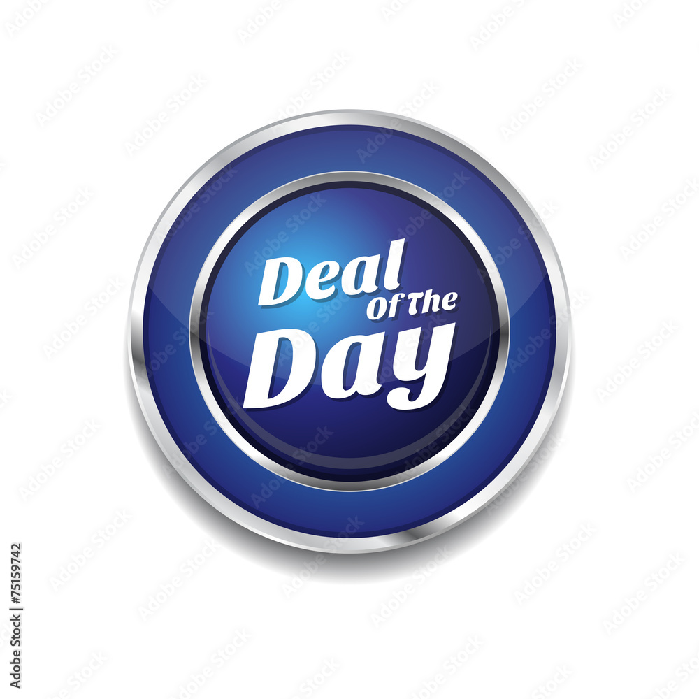 Deal Of The Day Blue Vector Icon Button